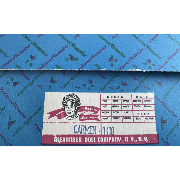 Madame Alexander Carmen Opera Series #1410 With Original Box & Tag 1984 - Picture 10 of 11